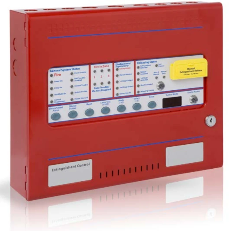 Fire Extinguishing Panel UL-Listed FM Approved Made-in-U.K. Rechargeable Batteries, Manual Release & Abort included