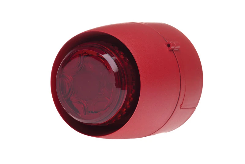 24VDC Red FirePlus CDB Weatherproof IP65 conventional combined fire sounder / beacon with Red deep base- (INTERTEK APPROVED)