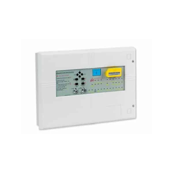 3 zone Fire Extinguishant control panel (to BS/EN12094-1) c/w 3A EN54-4 PSU & 128 x64 pixel graphical LCD display. LPCB Approved & Manual Release Station