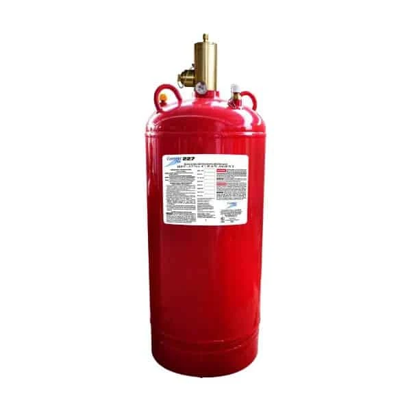 Bouteille d'extinction fixe 375 lb / vanne 2-1/2″ avec adaptateur de bouchon supérieur – UL Listed