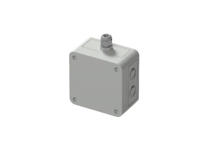 LHD Junction/EOL Box Polycarbonate w/5 DIN Rail mounted terminals & 2 cable glands