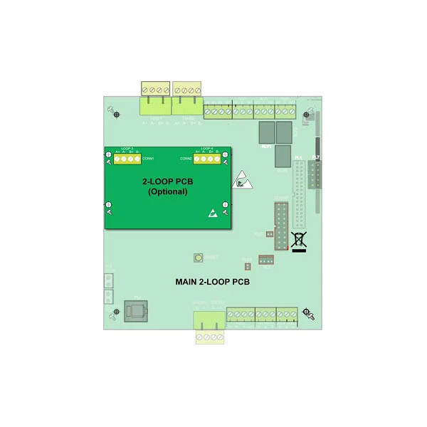 ZFP 2 loop Extender PCB (Extends the 2 loop ZFP panel to 4 loop)