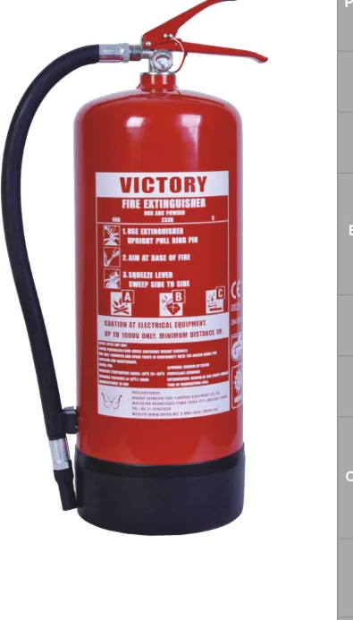 Portable 9 kg ABC Powder Fire Extinguisher