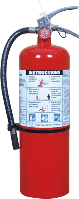 Extincteur à poudre PD10LB (robinet aluminium)