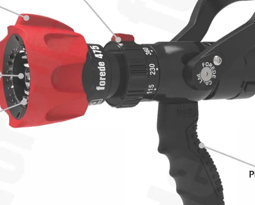 Selectable Gallonage Handline Fire Nozzle 475 LPM